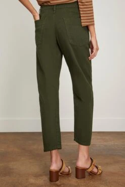Lemaire Twisted Pant In Green -Dries Van Noten Shop lemaire TwistedPantinGreen 3