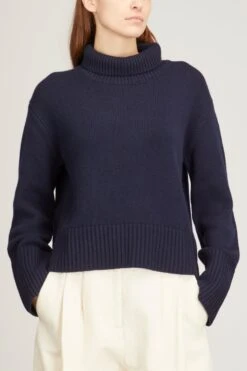 Fleur Sweater In Navy -Dries Van Noten Shop lisa yang fleur sweater in navy 2