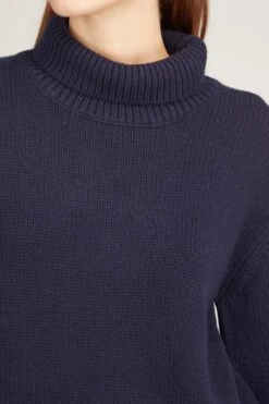 Fleur Sweater In Navy -Dries Van Noten Shop lisa yang fleur sweater in navy 4 1