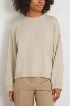 Galli Oversized Sweater In Stone -Dries Van Noten Shop loulou GalliOversizedSweaterinStone 2