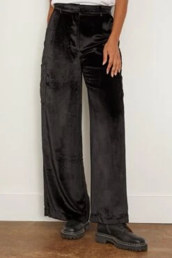 Luli Cargo Pant In Black -Dries Van Noten Shop loulou LuliCargoPantinBlack 2