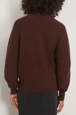Safa Sweater In Choco -Dries Van Noten Shop loulou SafaSweaterinChoco 3