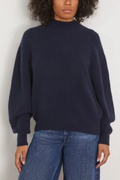 Safa Sweater In Navy -Dries Van Noten Shop loulou SafaSweaterinNavy 2