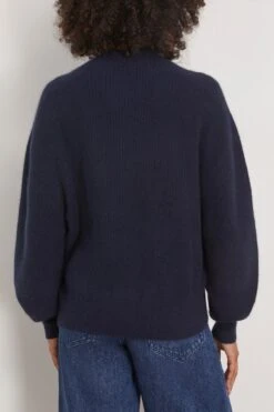 Safa Sweater In Navy -Dries Van Noten Shop loulou SafaSweaterinNavy 3
