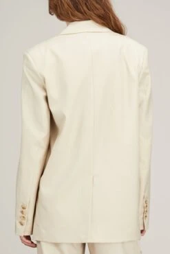 New Donau Blazer In Beige -Dries Van Noten Shop loulou new donau blazer in beige 3