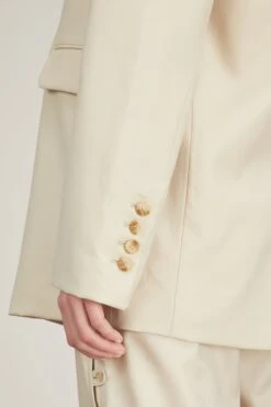 New Donau Blazer In Beige -Dries Van Noten Shop loulou new donau blazer in beige 4