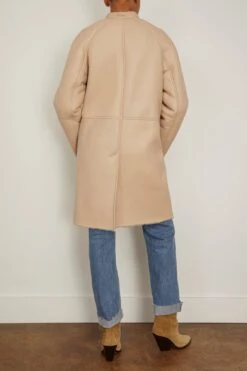 Alabat Shearling Jacket In Vanilla 7 Alabat Shearling Jacket In Vanilla -Dries Van Noten Shop louloustudio AlabatShearlingJacketinVanilla 3