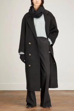 New Arrival -Dries Van Noten Shop louloustudio BaltrumStraightPantsinBlack 1