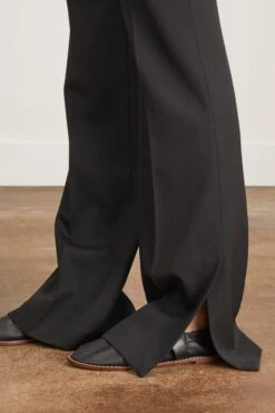 Baltrum Straight Pants In Black -Dries Van Noten Shop louloustudio BaltrumStraightPantsinBlack 4