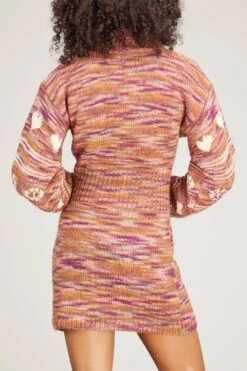 LoveShackFancy Pacifica Mini Dress In Rosewood -Dries Van Noten Shop loveshackfancy pacifica mini dress in rosewood 3