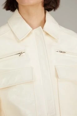 Boxy Heavy Leather Jacket In White -Dries Van Noten Shop minuit BoxyHeavyLeatherJacketinWhite 4 1