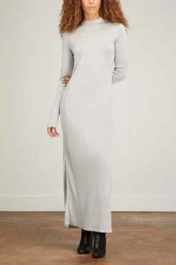 Harlow Lurex Dress In Silver -Dries Van Noten Shop minuit harlow lurex dress in silver 2