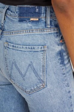 MOTHER High Waist Weekender Slice Heel Jean In Belle De Jour -Dries Van Noten Shop mother HighWaistWeekenderSliceHeelJeaninBelleDeJour 4 1