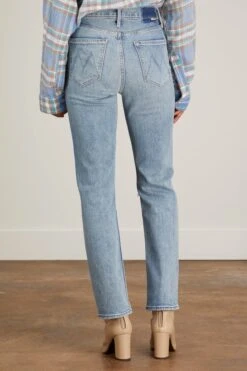 MOTHER High Waisted Rider Flood Jean In Wild And Wicked -Dries Van Noten Shop mother HighWaistedRiderFloodJeaninWildandWicked 3