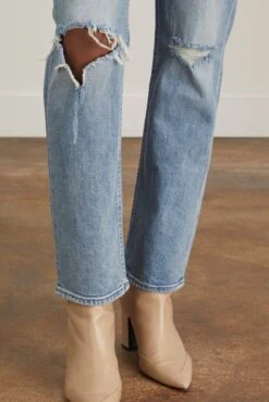 MOTHER High Waisted Rider Flood Jean In Wild And Wicked -Dries Van Noten Shop mother HighWaistedRiderFloodJeaninWildandWicked 4