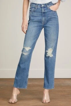 MOTHER High Waisted Study Hover Jean In Something To Reveal -Dries Van Noten Shop mother high waisted study hover jean in something to reveal 2