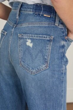 MOTHER High Waisted Study Hover Jean In Something To Reveal -Dries Van Noten Shop mother high waisted study hover jean in something to reveal 4 1