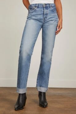 MV Seagraves Straight Jean In Light Blue 6 MV Seagraves Straight Jean In Light Blue -Dries Van Noten Shop moussy MVSeagravesStraightJeaninLightBlue 2
