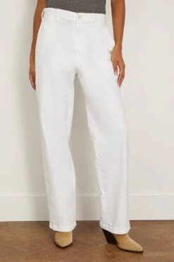 NILI LOTAN Eliot Boy Pant In White 6 NILI LOTAN Eliot Boy Pant In White -Dries Van Noten Shop nililotan EliotBoyPantinWhite 2