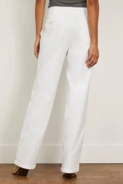 NILI LOTAN Eliot Boy Pant In White 7 NILI LOTAN Eliot Boy Pant In White -Dries Van Noten Shop nililotan EliotBoyPantinWhite 3