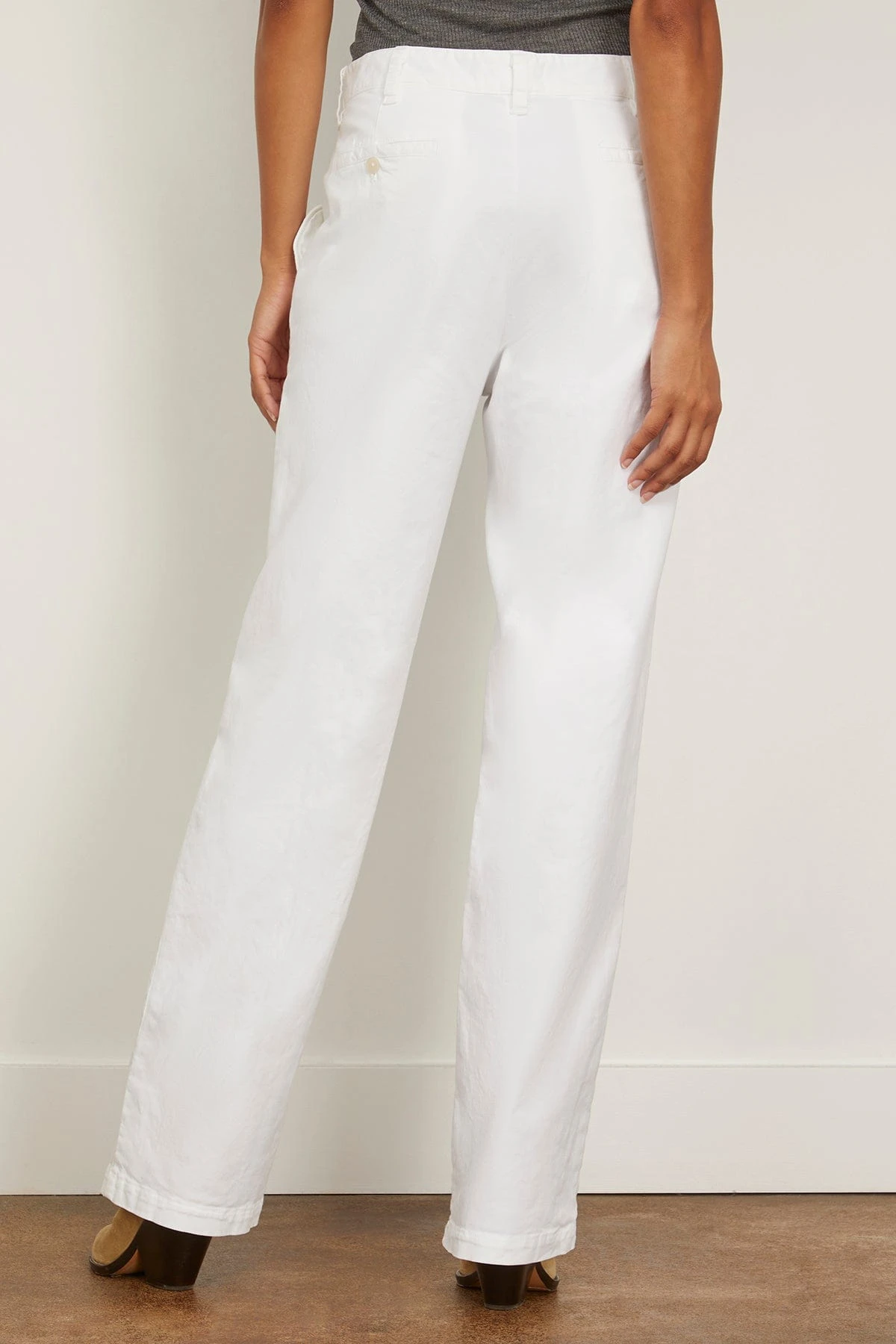NILI LOTAN Eliot Boy Pant In White 4 NILI LOTAN Eliot Boy Pant In White - Image 4