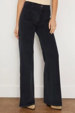 NILI LOTAN Florence Pant In Dark Navy 6 NILI LOTAN Florence Pant In Dark Navy -Dries Van Noten Shop nililotan FlorencePantinDarkNavy 2
