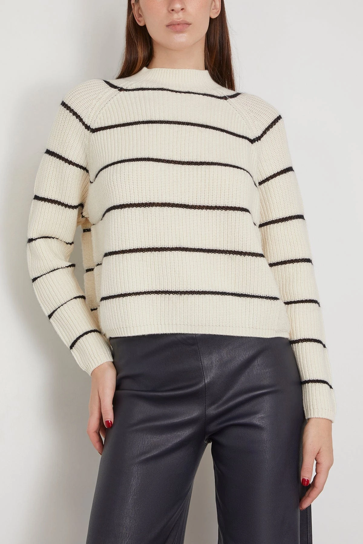 Relief Stripes Sweater In Cream 3 Relief Stripes Sweater In Cream - Image 3