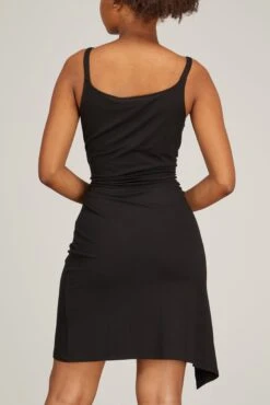 Paco Rabanne Strap Dress With Snaps In Black -Dries Van Noten Shop pacorabanne StrapDresswithSnapsinBlack 3