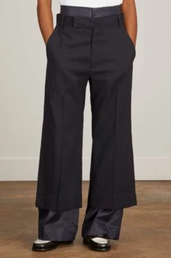 Trouser In Navy Black -Dries Van Noten Shop planc TrouserinNavyBlack 2
