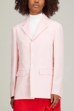Blazer In Peony -Dries Van Noten Shop planc blazer in peony 2