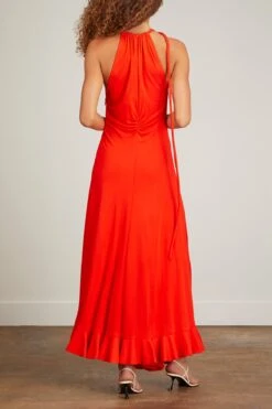 PROENZA SCHOULER Crepe Jersey Dress In Poppy -Dries Van Noten Shop proenza schouler crepe jersey dress in poppy 3