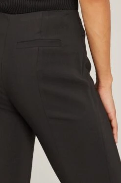 PROENZA SCHOULER Viscose Suiting Wide Leg Pants In Black -Dries Van Noten Shop proenza schouler viscose suiting wide leg pants in black 4