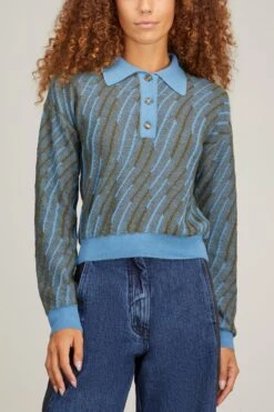 Alvar Top In Blue -Dries Van Noten Shop rachel comey alvar top in blue 2