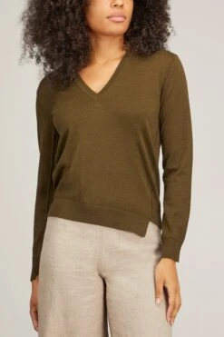 Caro Top In Olive -Dries Van Noten Shop rachel comey caro top in olive 2