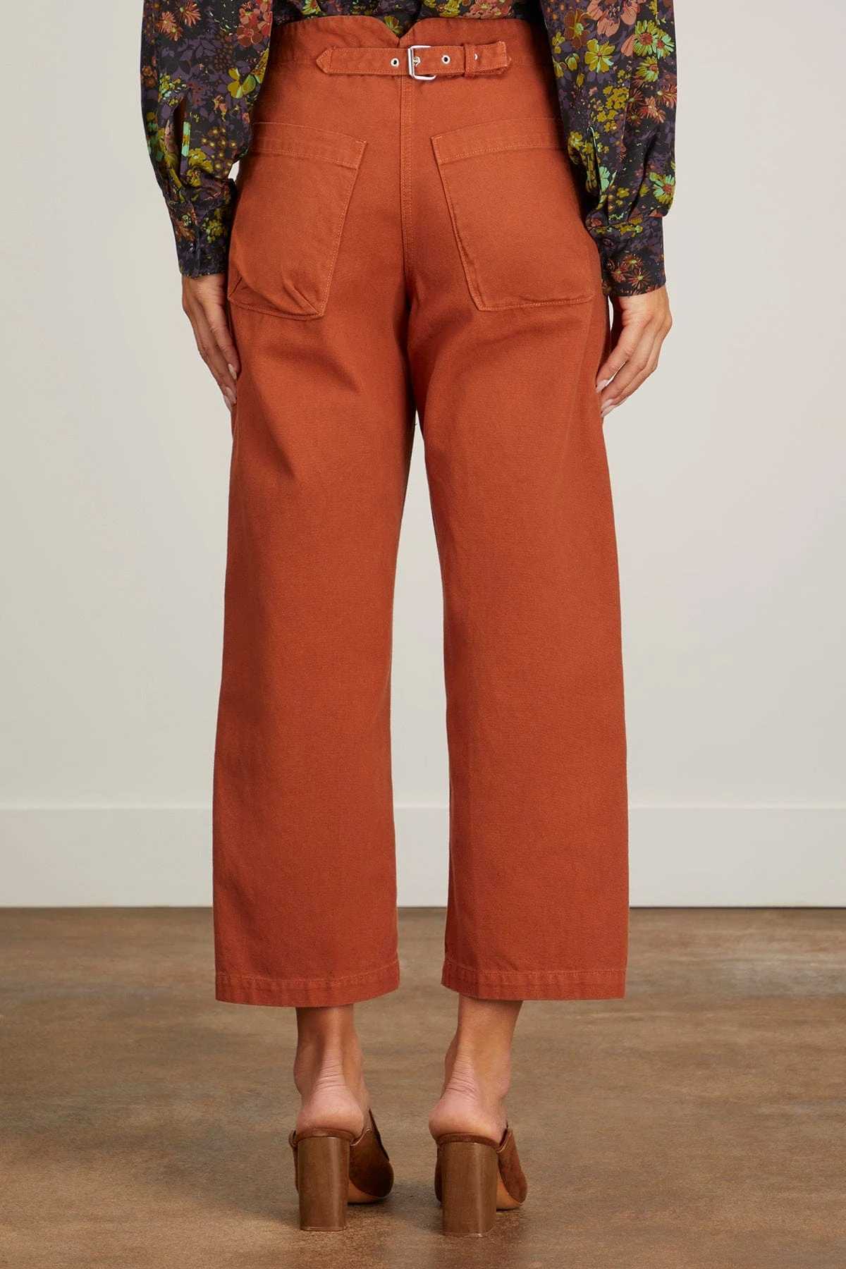 Elkin Pant In Terracotta 4 Elkin Pant In Terracotta - Image 4