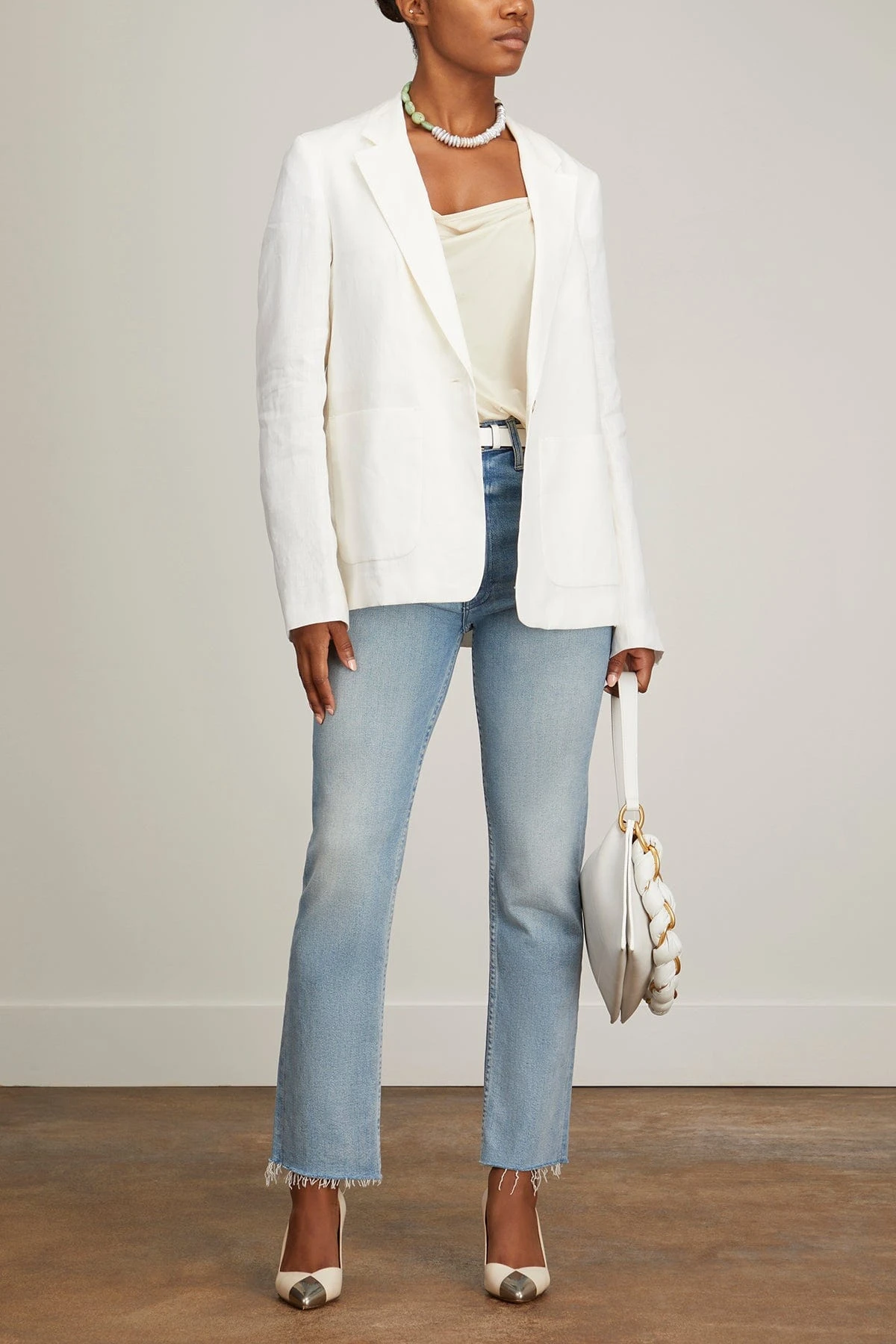 Everson Blazer In White 2 Everson Blazer In White - Image 2