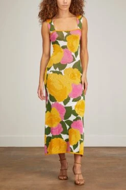 Nica Dress In Pink/Orange -Dries Van Noten Shop rachel gilbert nica dress in pink orange 2