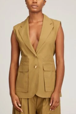 Doni Vest In Gold -Dries Van Noten Shop rachelcomey DoniVestinGold 2