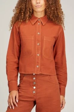 Pascal Top In Terracotta -Dries Van Noten Shop rachelcomey PascalTopinTerracotta 2