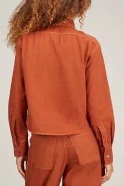 Pascal Top In Terracotta -Dries Van Noten Shop rachelcomey PascalTopinTerracotta 3