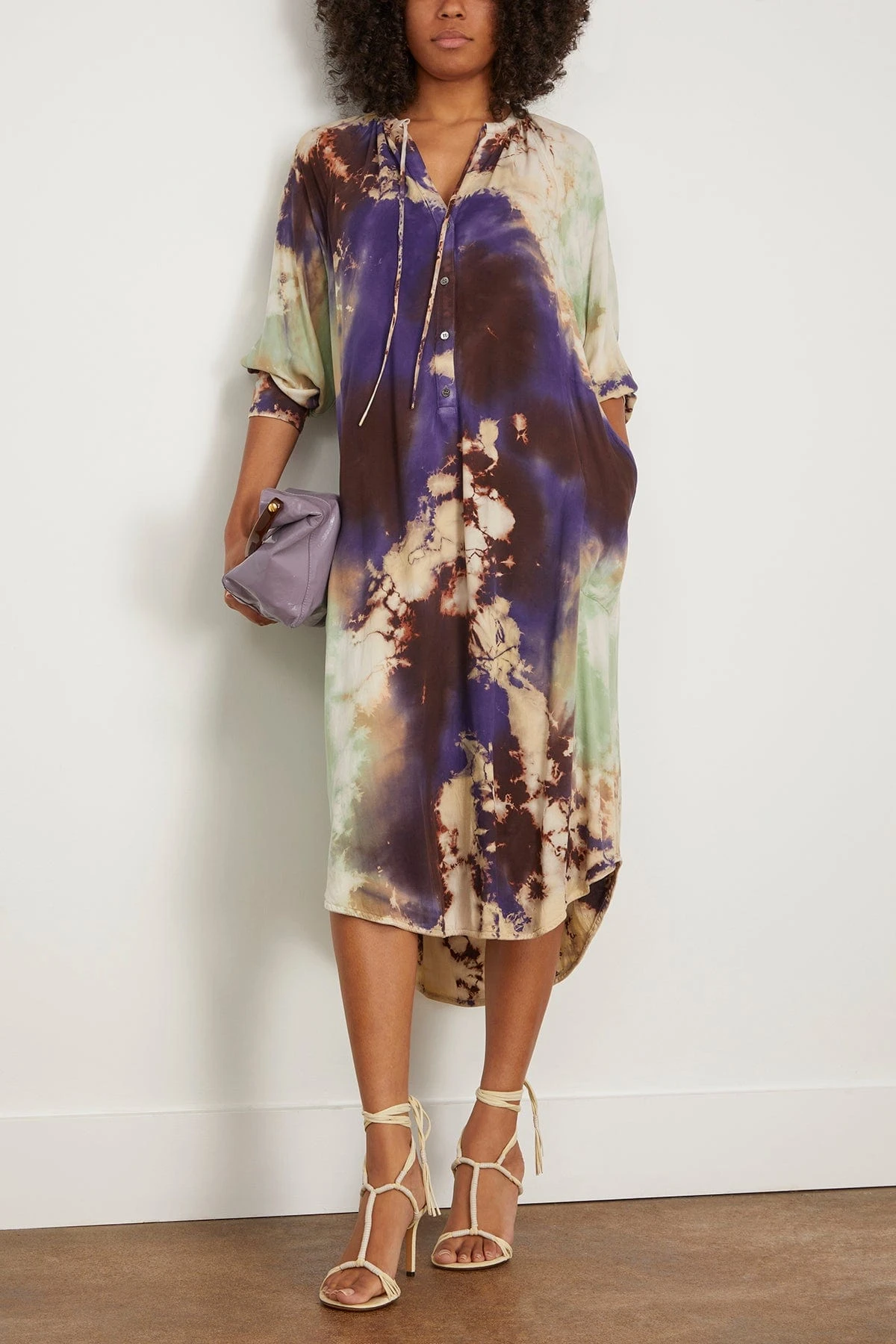 Poet Dress In Cosmic Violet 2 Poet Dress In Cosmic Violet - Image 2