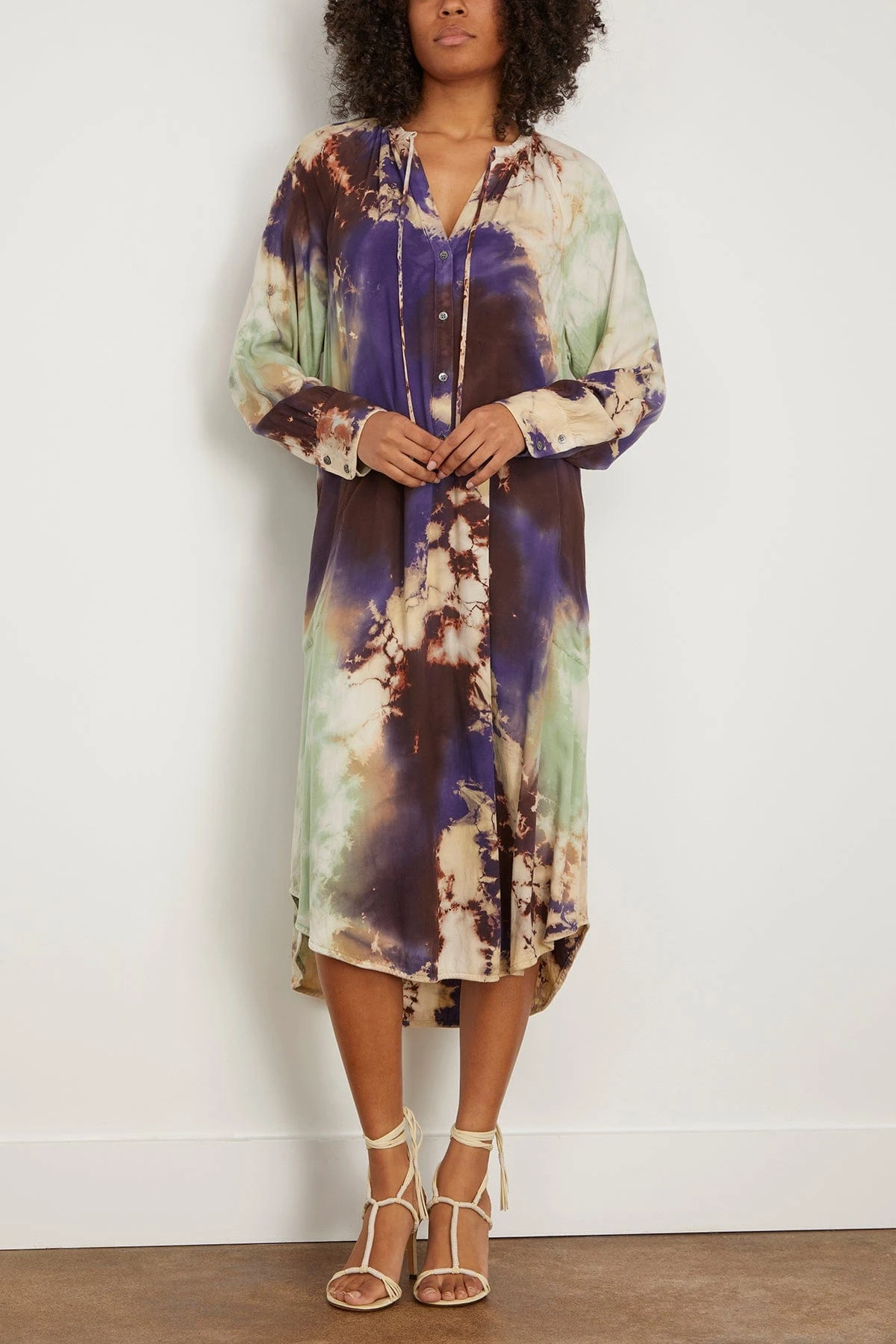 Poet Dress In Cosmic Violet 3 Poet Dress In Cosmic Violet - Image 3