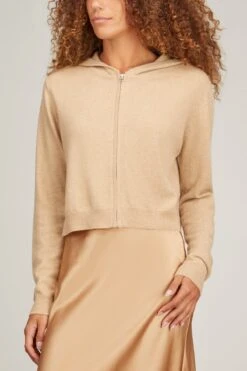 Candace Hoodie In Sandhill -Dries Van Noten Shop sablyn candace hoodie in sandhill 2
