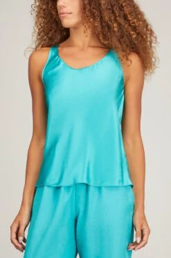 Clare Silk Tank In Viv -Dries Van Noten Shop sablyn clare silk tank in viv 2