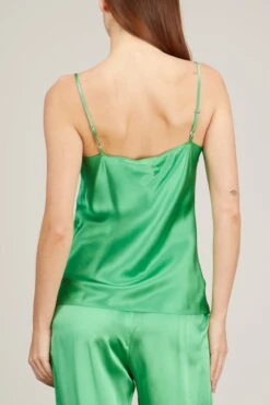 Silk Camisole In Midori -Dries Van Noten Shop sablyn silk camisole in midori 3