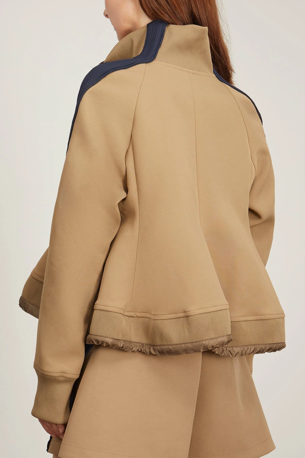 Sacai Technical Jersey Blouson In Beige 4 Sacai Technical Jersey Blouson In Beige - Image 4
