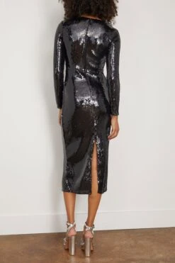 Samsoe Samsoe Alina U-Neck Dress In Black -Dries Van Noten Shop samsoe AlinaU NeckDressinBlack 3