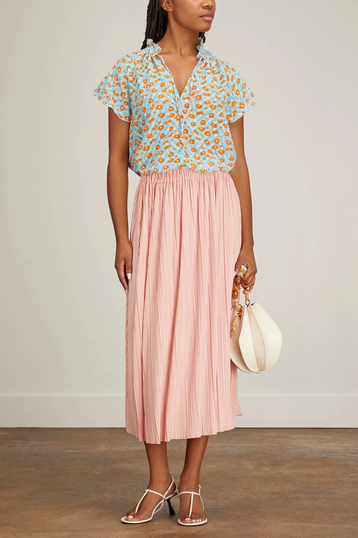 Samsoe Samsoe Karookh Blouse In Ditsy Topaz 2 Samsoe Samsoe Karookh Blouse In Ditsy Topaz - Image 2