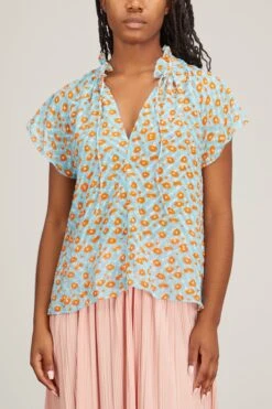 Samsoe Samsoe Karookh Blouse In Ditsy Topaz 6 Samsoe Samsoe Karookh Blouse In Ditsy Topaz -Dries Van Noten Shop samsoe KarookhBlouseinDitsyTopaz 2