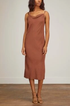 Samsoe Samsoe Fredericka Long Dress In Mustang -Dries Van Noten Shop samsoe fredericka long dress in mustang 2
